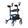 4 Wheel Rollator drive™ Upright Walker Blue Aluminum Frame