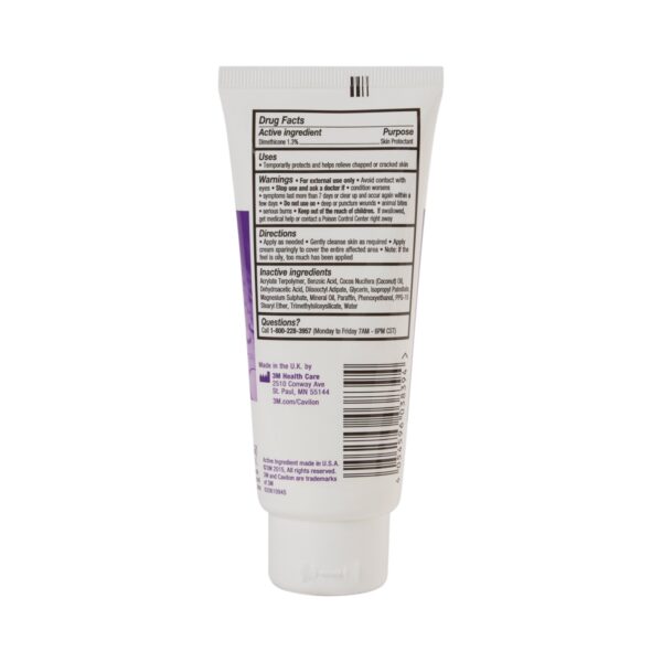 Skin Protectant 3M™ Cavilon™ 3.25 oz. Tube Unscented Cream CHG Compatible