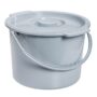 Drive Commode Pail with Lid 12 Quart Gray 2.38 Pound - Qty 1