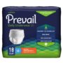 Prevail Daily Absorbent Underwear Extra Pull On with Tear Away Seams Adult Large Unisex Disposable Moderate Absorbency - Pack of 18