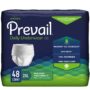 Prevail Daily Underwear Extra Pull On with Tear Away Seams Adult 2X-Large Unisex Disposable Moderate Absorbency - Case of 48